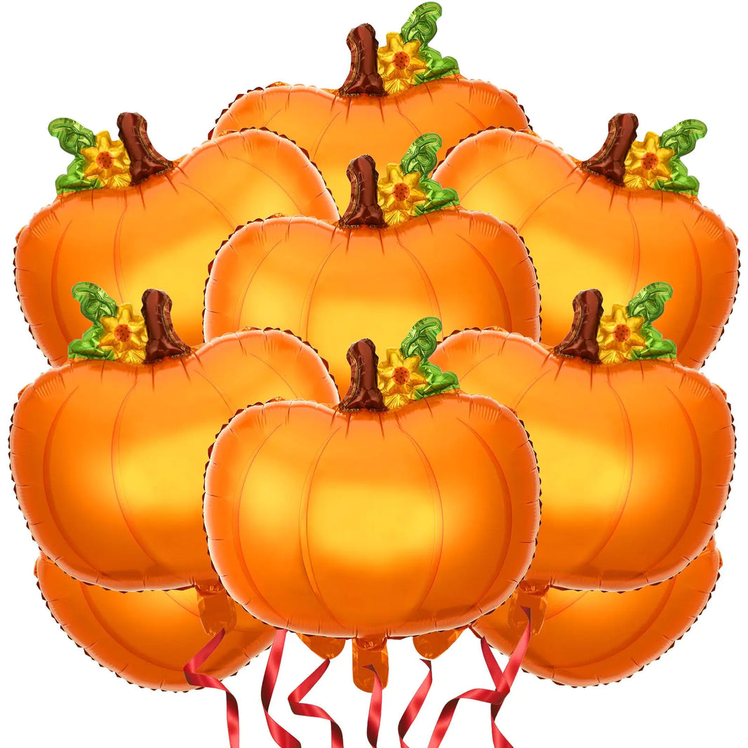 Pumpkin Patch Party Balloons 18pcs - Autumn Festive Decor