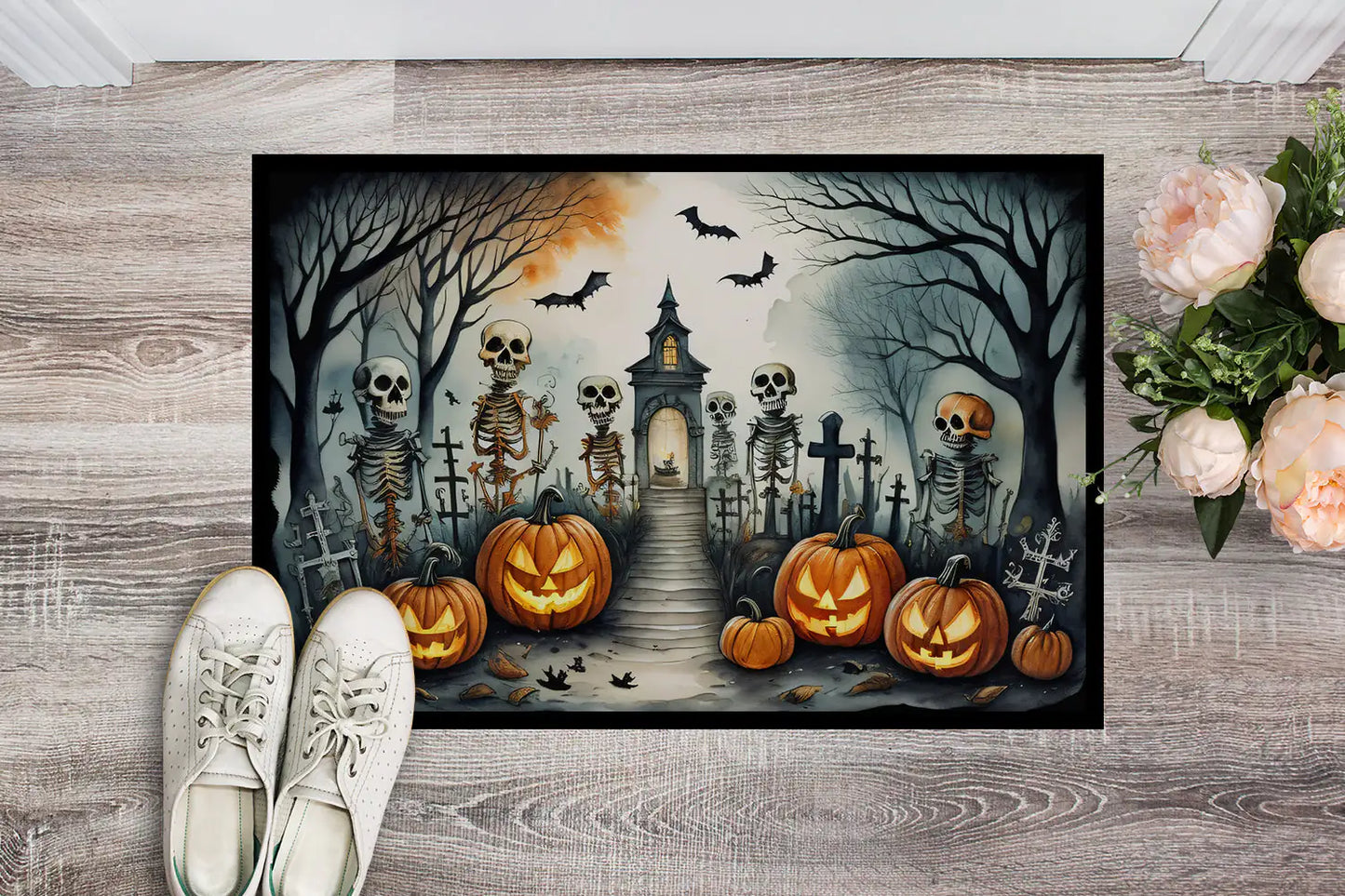 Creepy Welcome Halloween Mat
