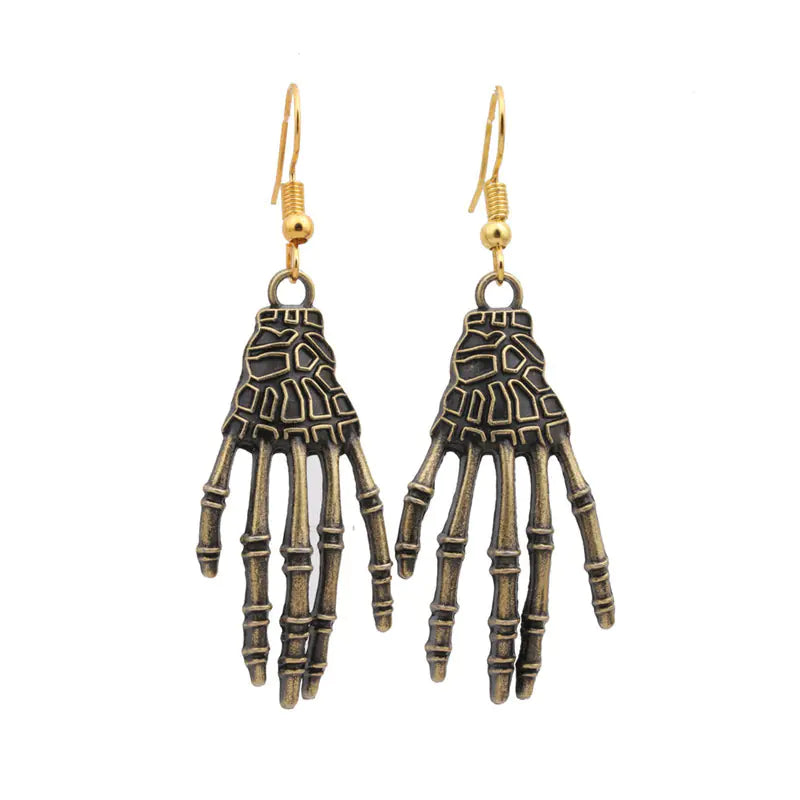 Spooky Spider & Skull Earrings