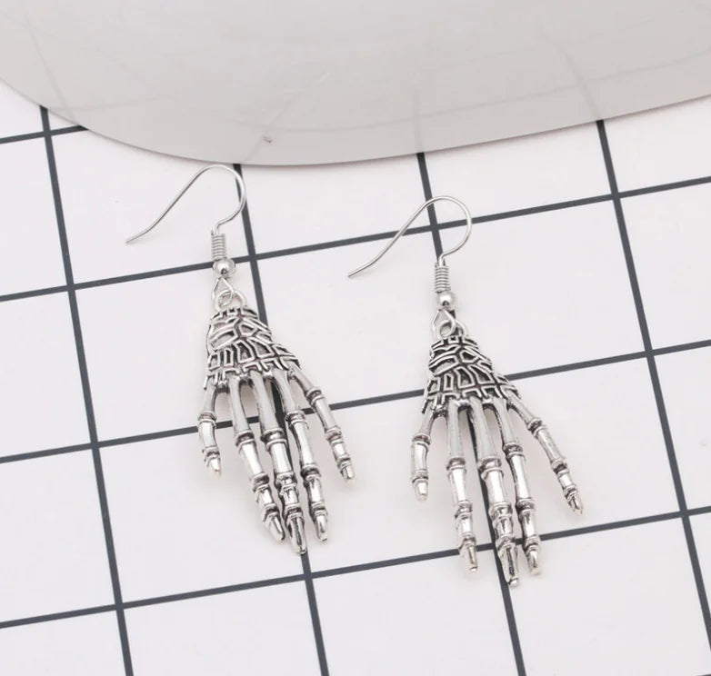 Spooky Spider & Skull Earrings