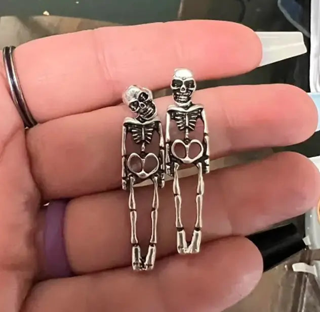 Spooky Skull Studs