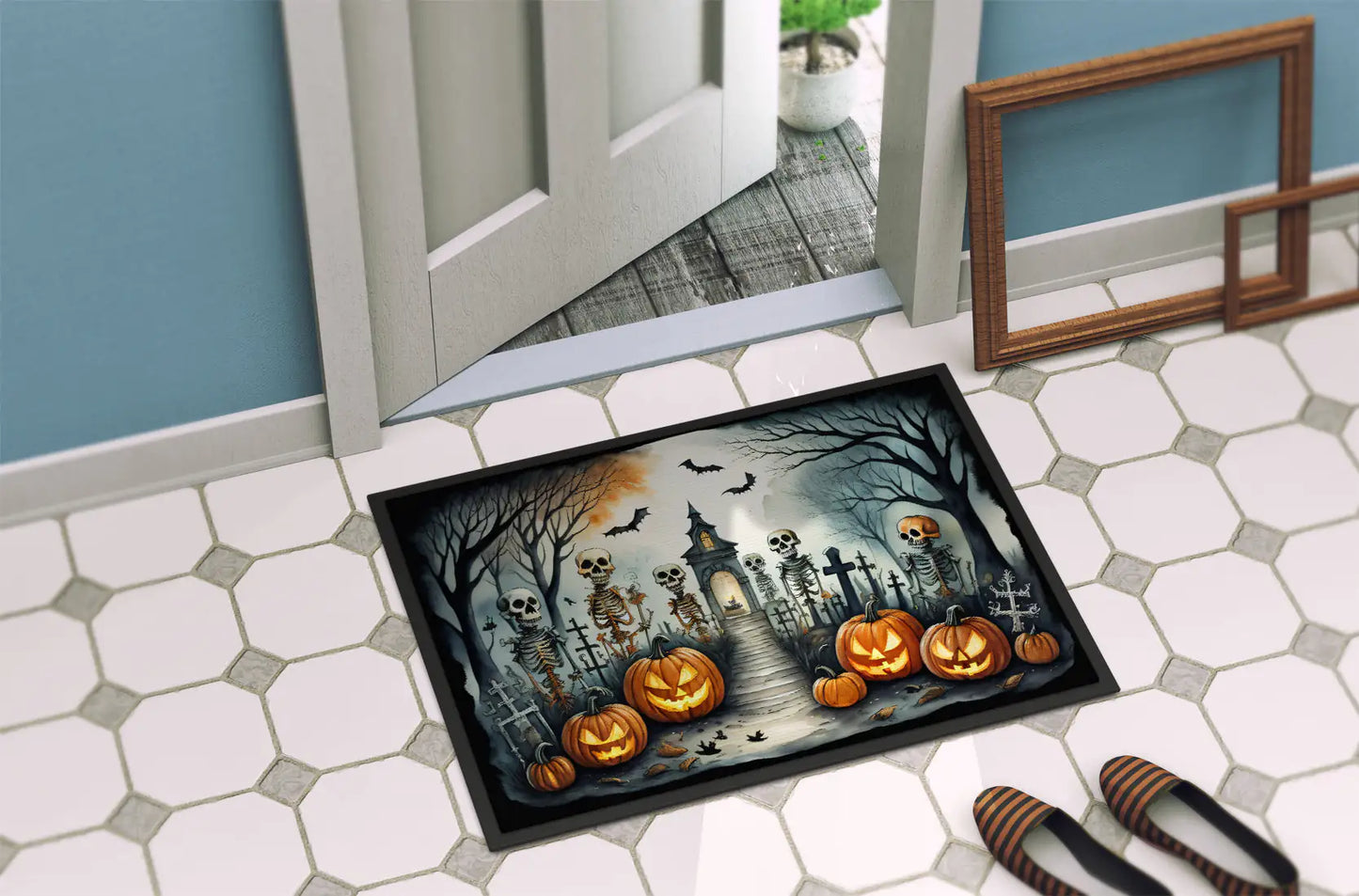 Creepy Welcome Halloween Mat
