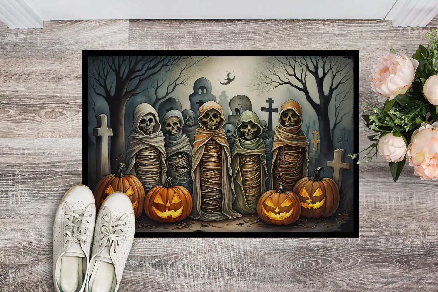 Creepy Welcome Halloween Mat