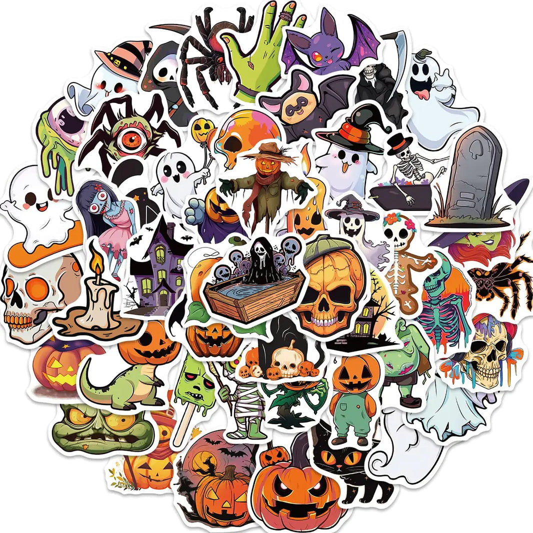 50PCS Unique Halloween Party Stickers