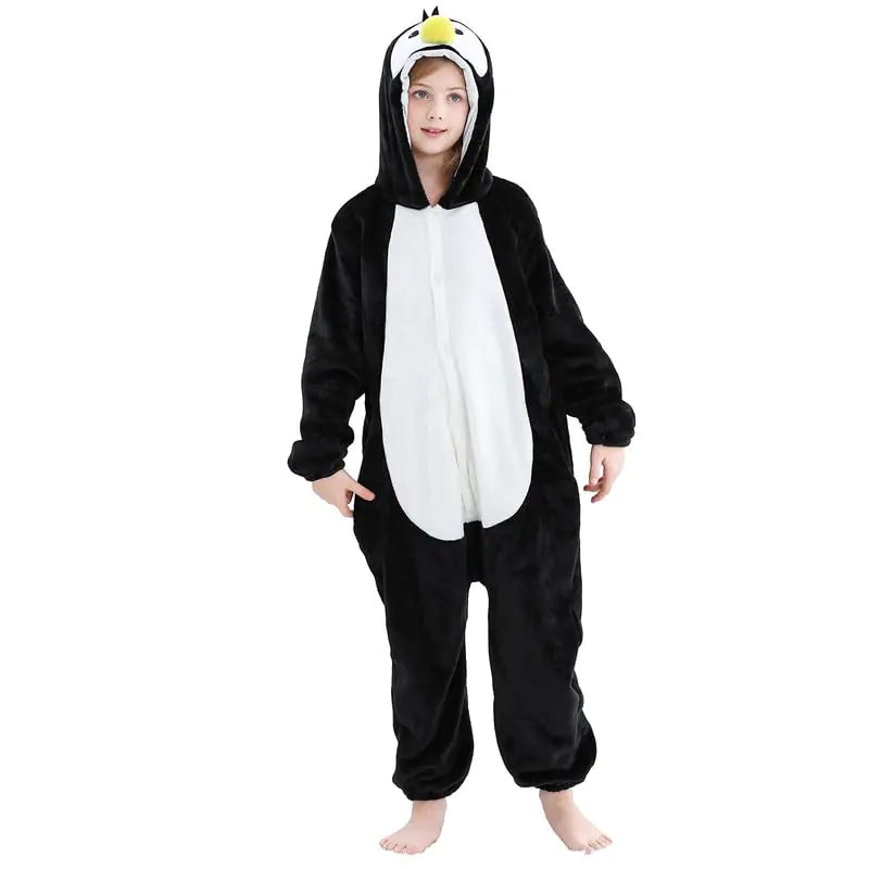 MICHLEY Cozy Penguin Costume for Kids 11-12 Years