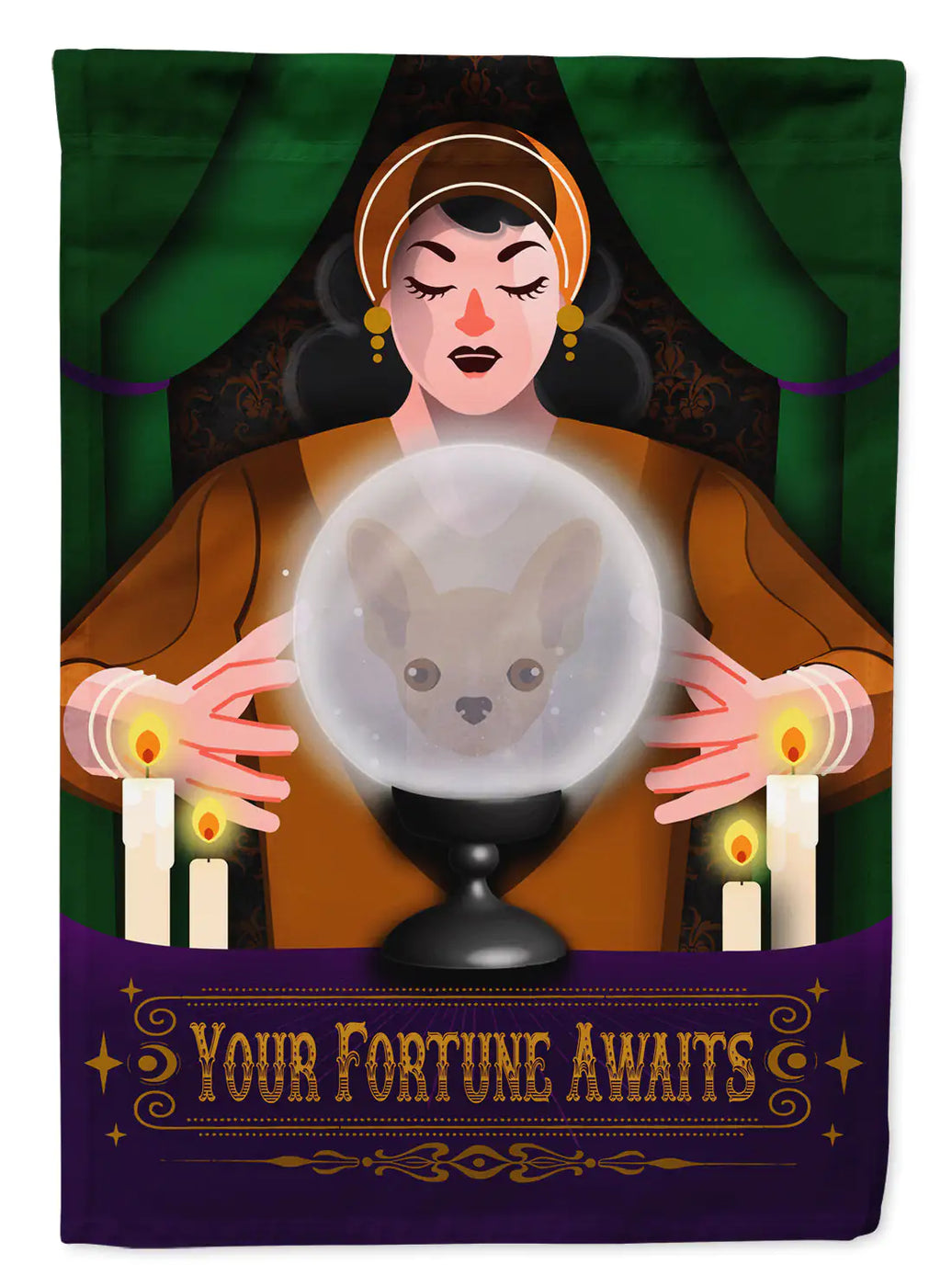 Chihuahua Spooky Season Flag