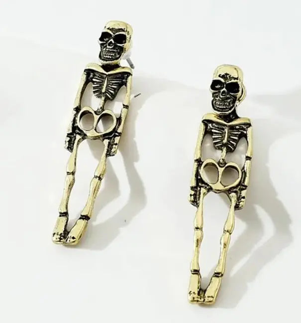 Spooky Skull Studs