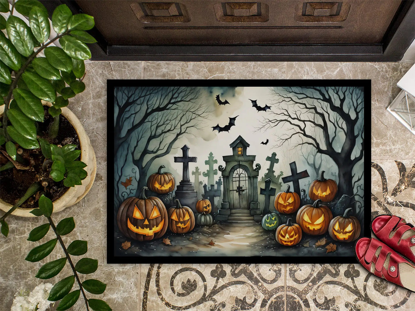Spooky Haunt Welcome Mat