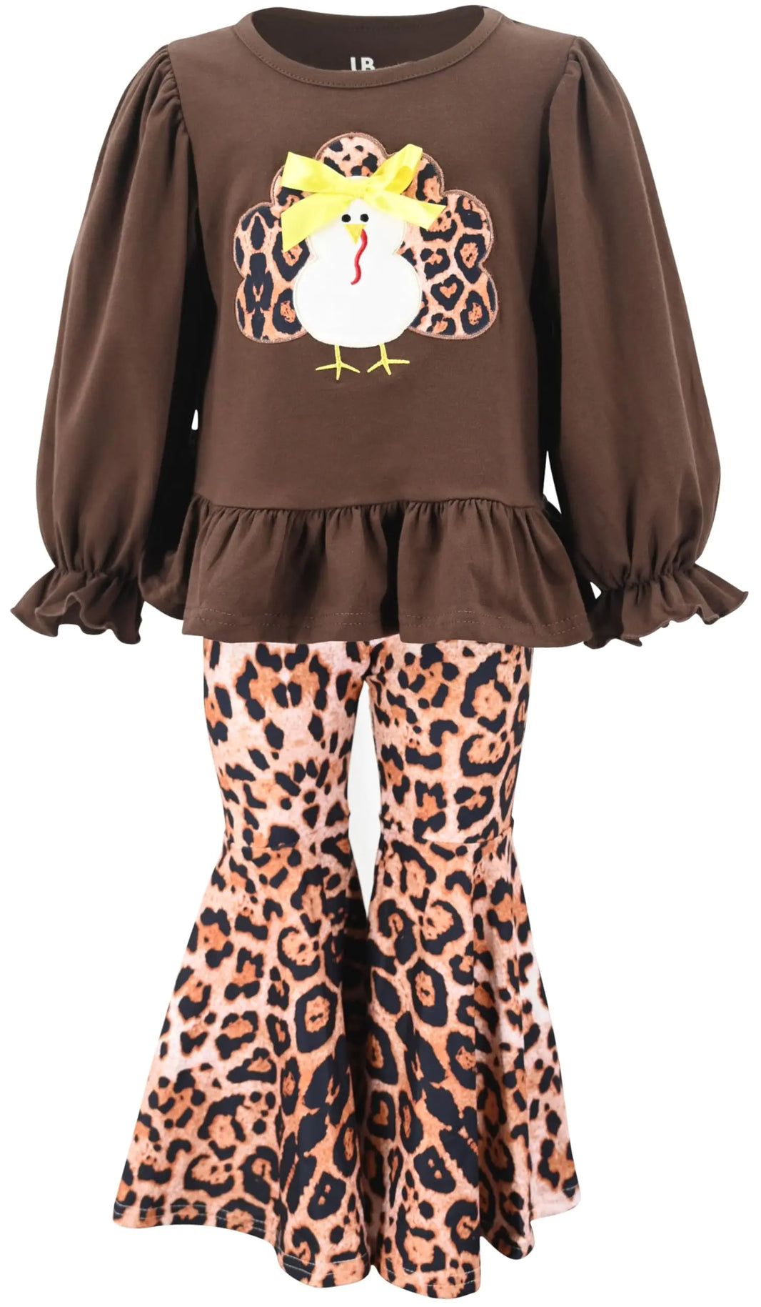 Cute Leopard Turkey Festive Set for Girls
