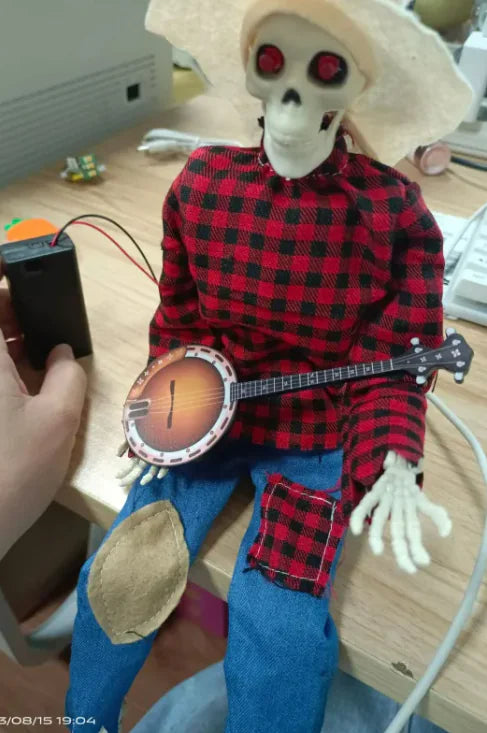 Skeleton Serenade Halloween Decor