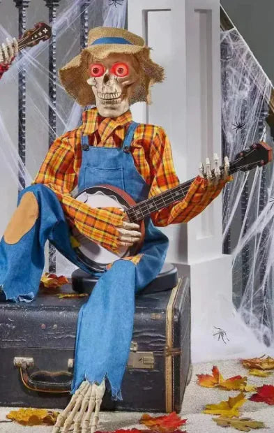 Skeleton Serenade Halloween Decor