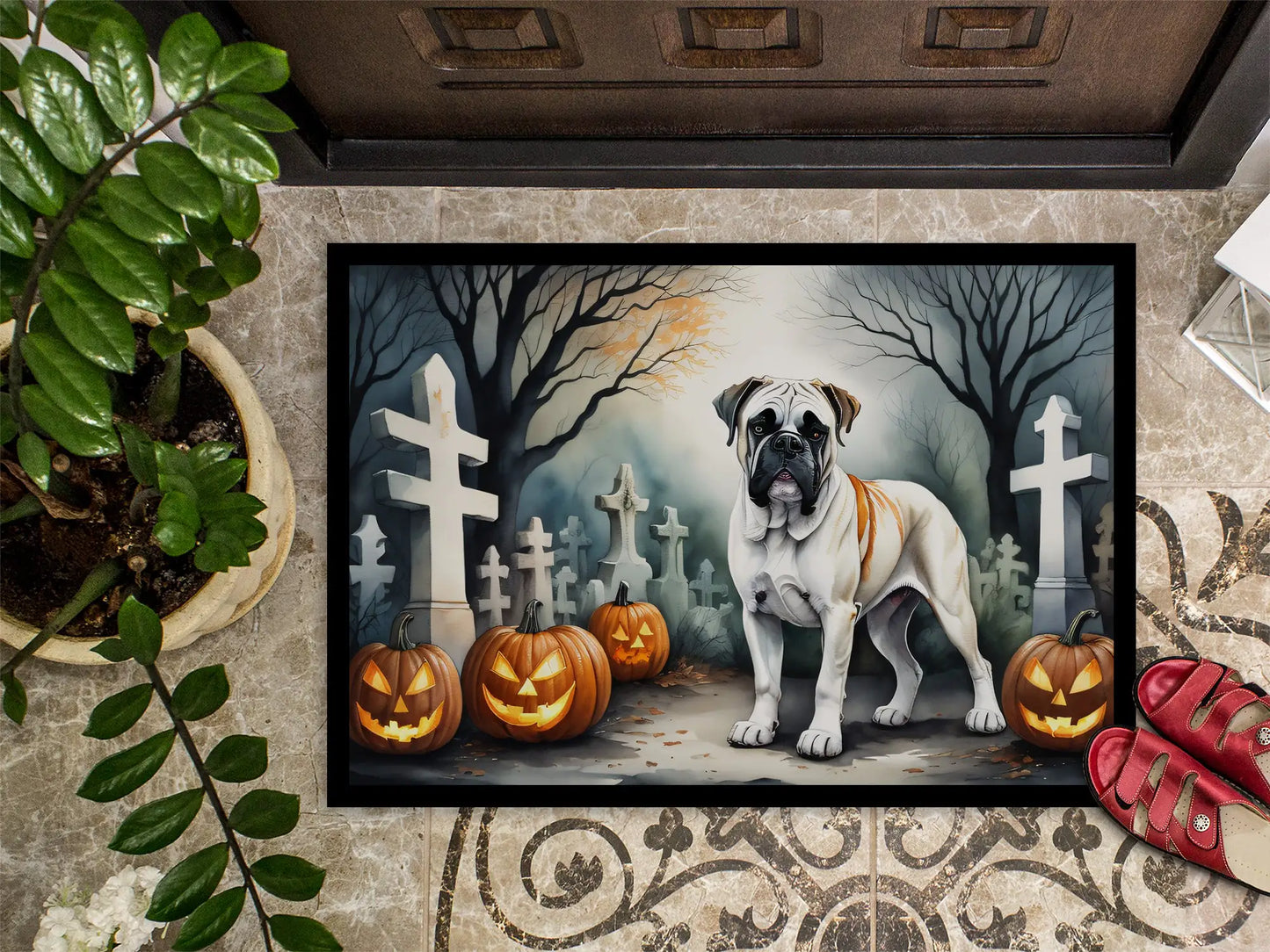 Boxer Boo Crew Doormat
