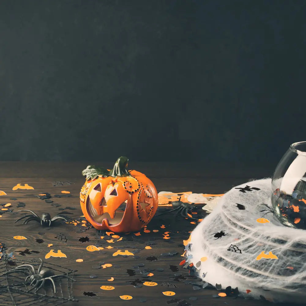 Spooky Pumpkin and Bat Party Decor