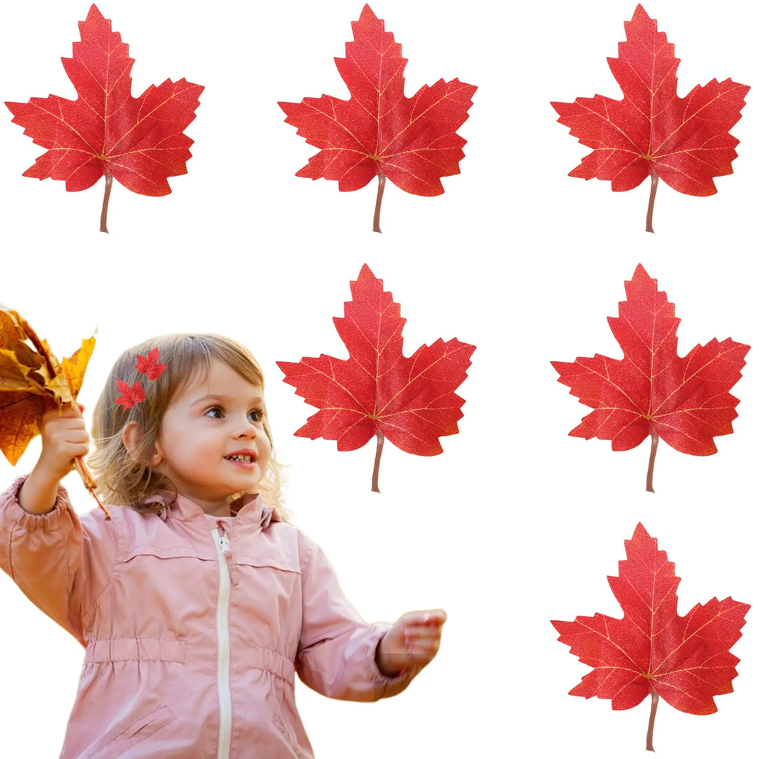 Thanksgiving Maple Alligator Clips