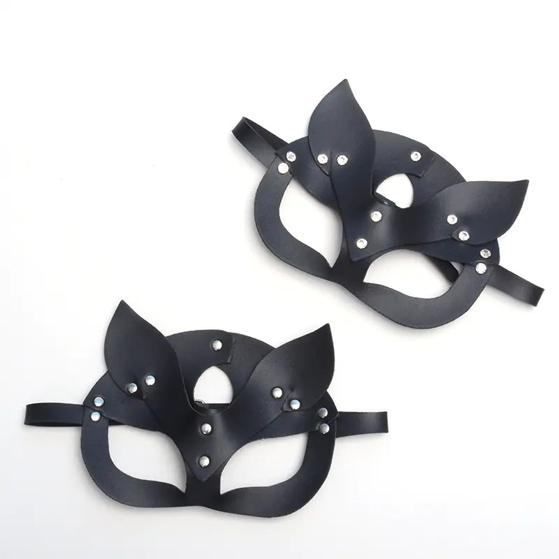 Glam Fox Leather Halloween Mask