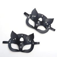 Glam Fox Leather Halloween Mask