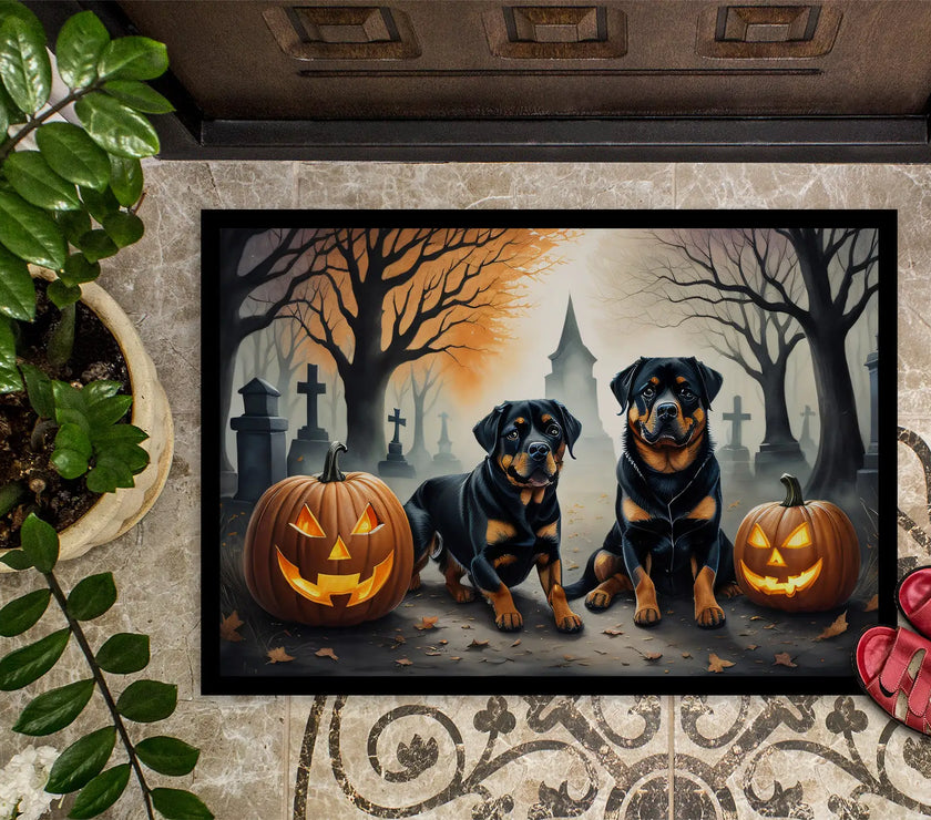 Rottweiler Haunted Entry Mat