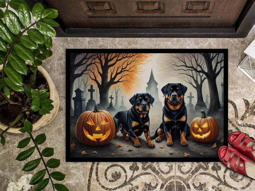 Rottweiler Haunted Entry Mat
