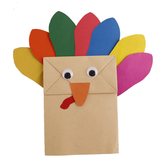 Thanksgiving Turkey Puppet Kit for Kids