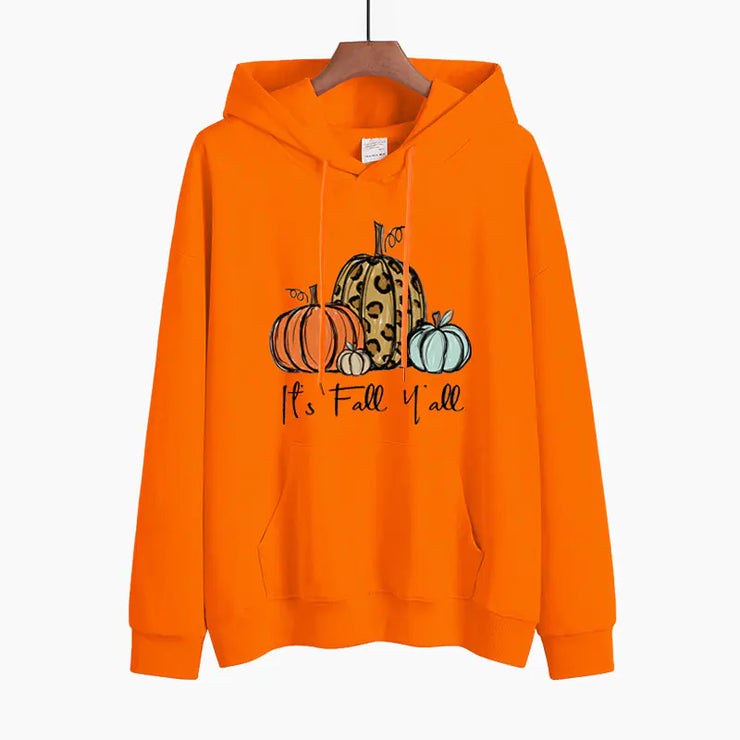 Chic Pumpkin Print Sweater for Women