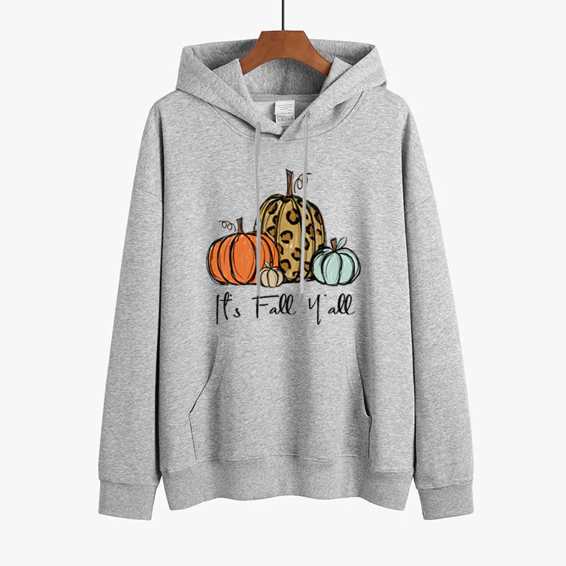 Chic Pumpkin Print Sweater for Women