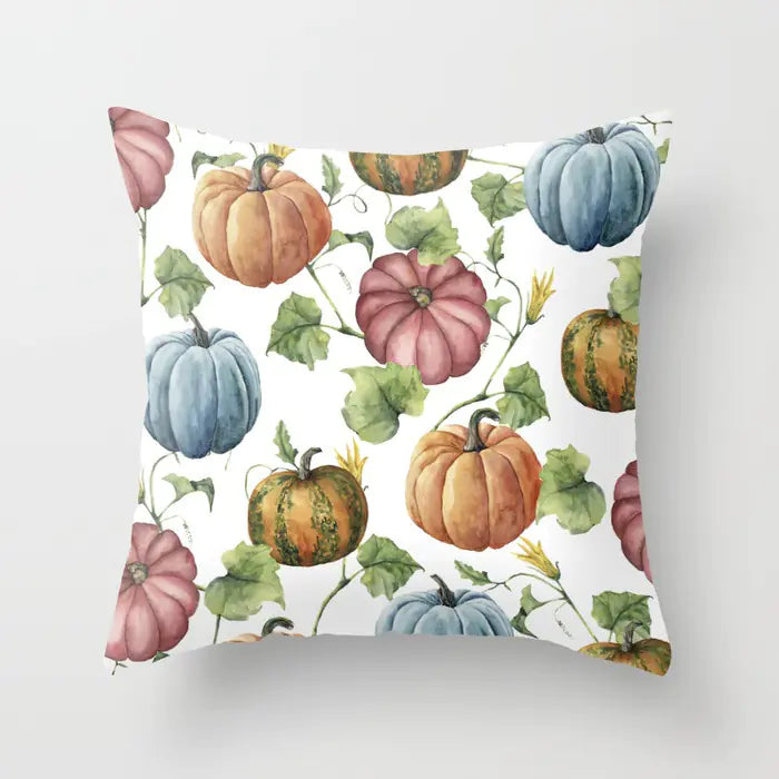 Festive Pumpkin Pillow Cover