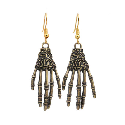 Spooky Spider & Skull Earrings