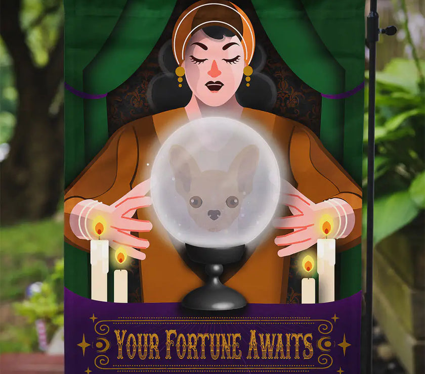 Chihuahua Spooky Season Flag