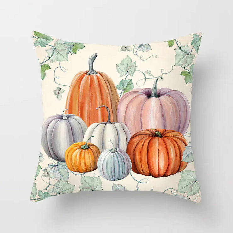 Festive Pumpkin Pillow Cover