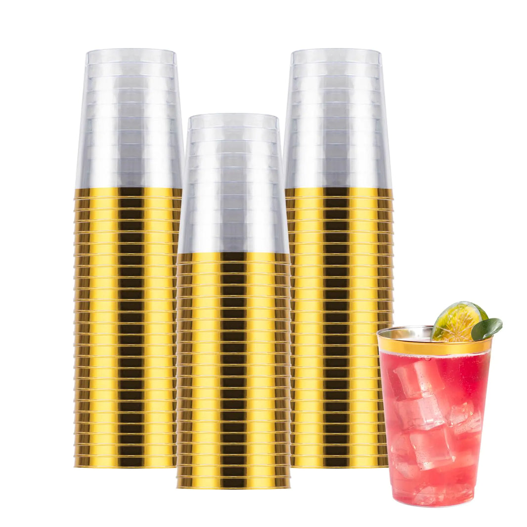 Glam Gold 50-Pack 10oz Party Cups