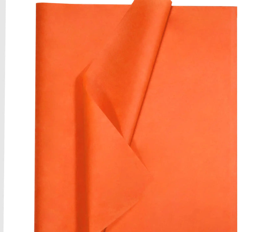 Orange Bliss 100-Pack Tissue Paper – 20x14 for Parties & Crafts