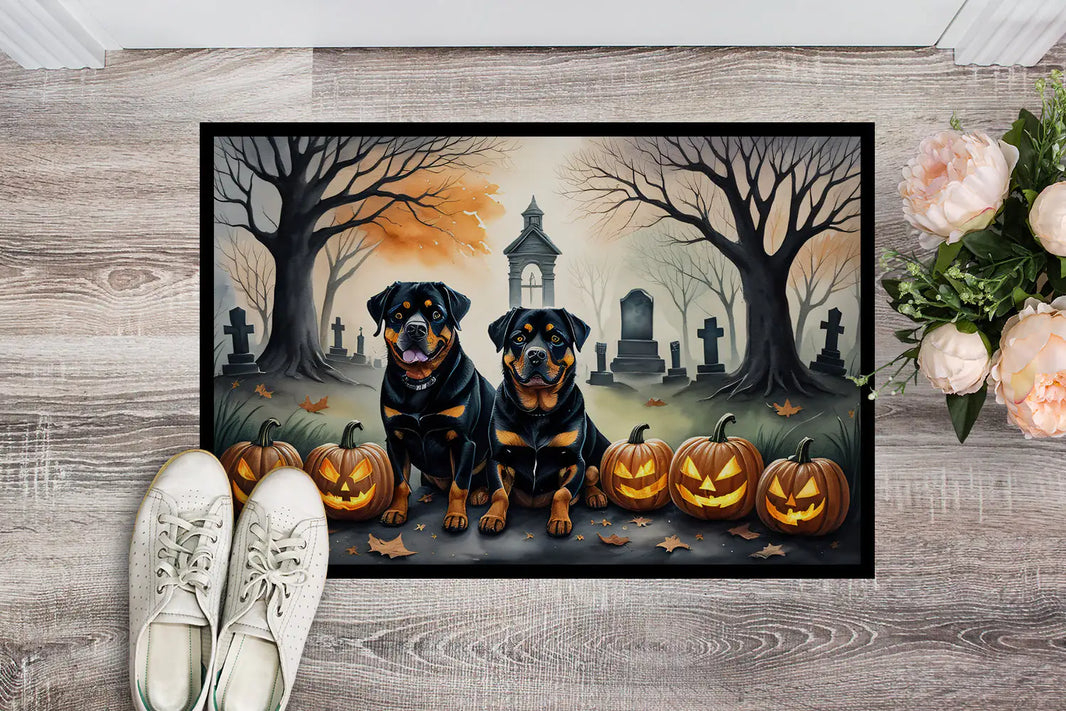 Rottweiler Haunted Entry Mat