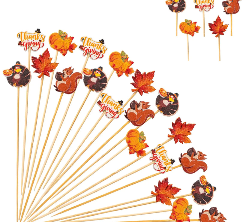 AutumnFest 125 Bamboo Cocktail Picks