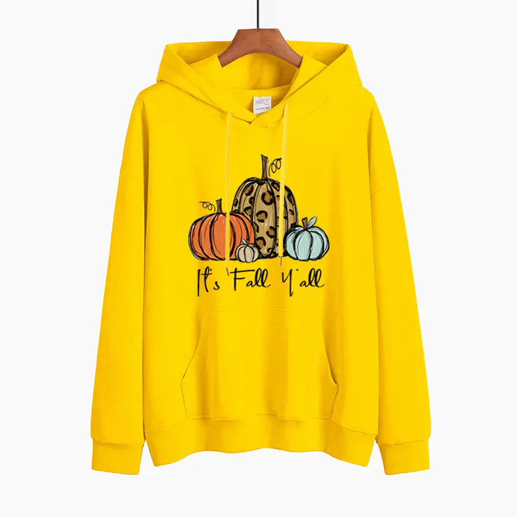 Chic Pumpkin Print Sweater for Women