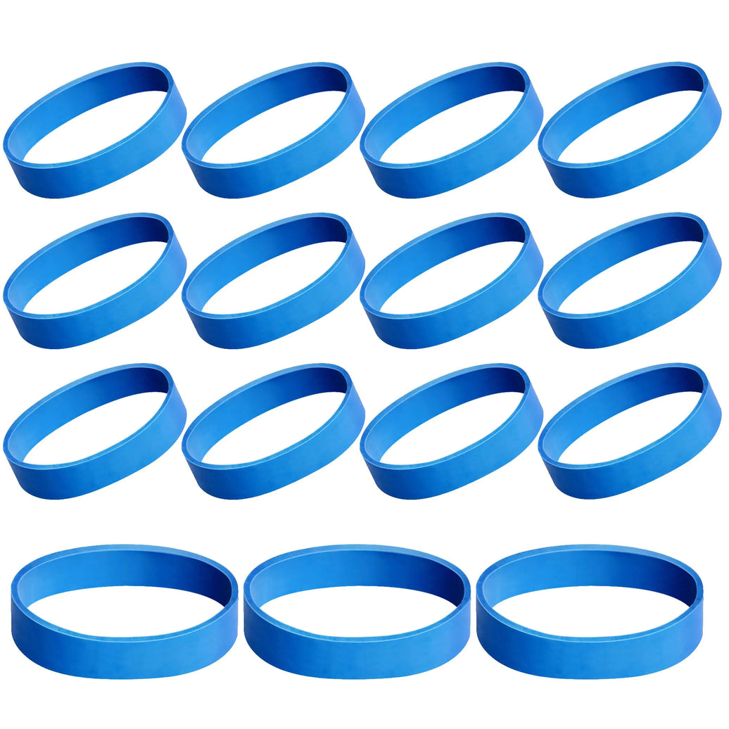15-Pack Blue Ski Brake Bands - 3" Snowboard Binding Retainers