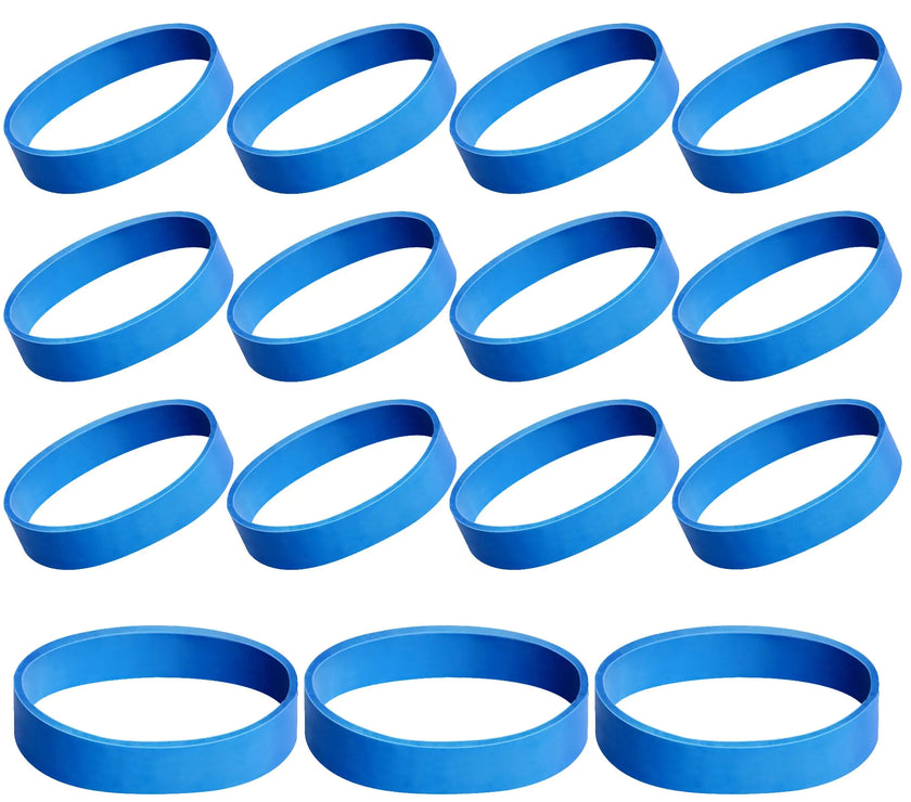 15-Pack Blue Ski Brake Bands - 3" Snowboard Binding Retainers