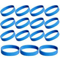15-Pack Blue Ski Brake Bands - 3" Snowboard Binding Retainers
