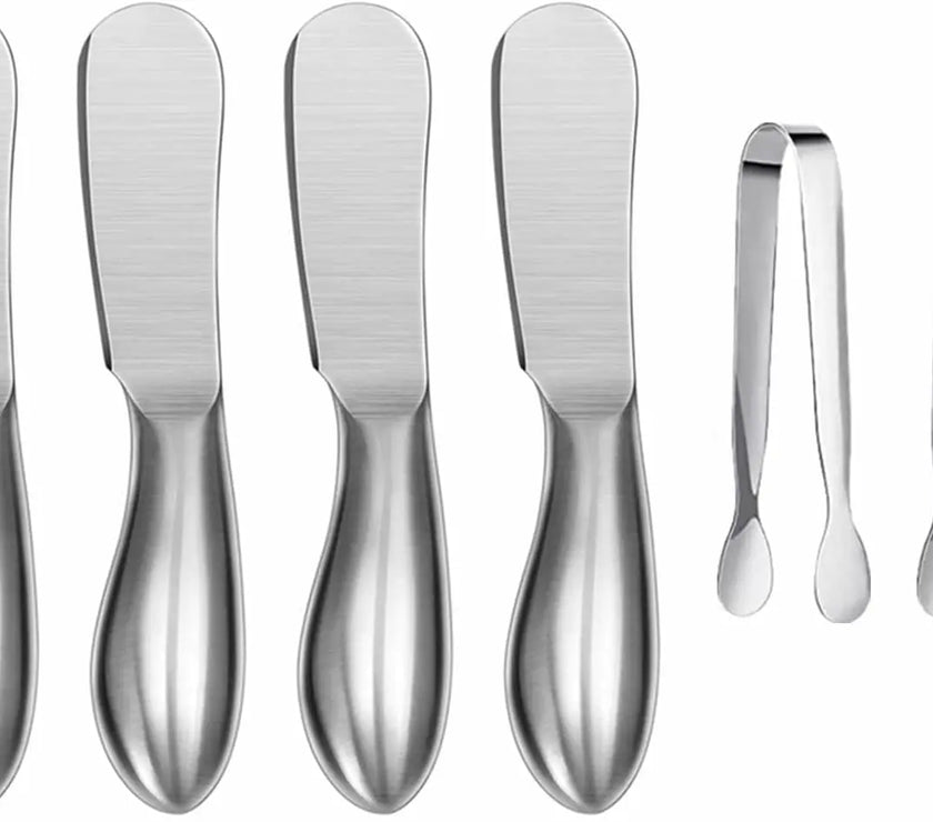 6-Piece Elegant Cheese & Butter Knife Set