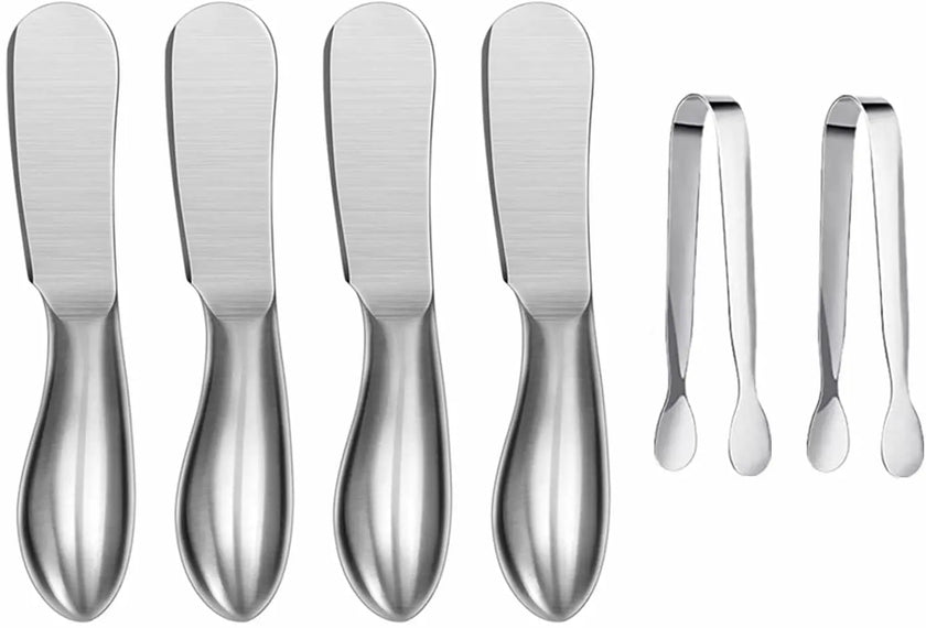 6-Piece Elegant Cheese & Butter Knife Set
