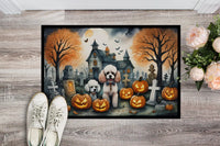 Poodle Jack-o'-Lantern Mat