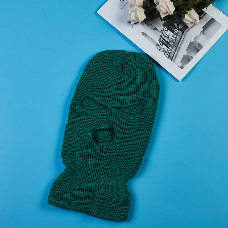 Men's Wool Knitted Ski Cold-proof Riding Mask