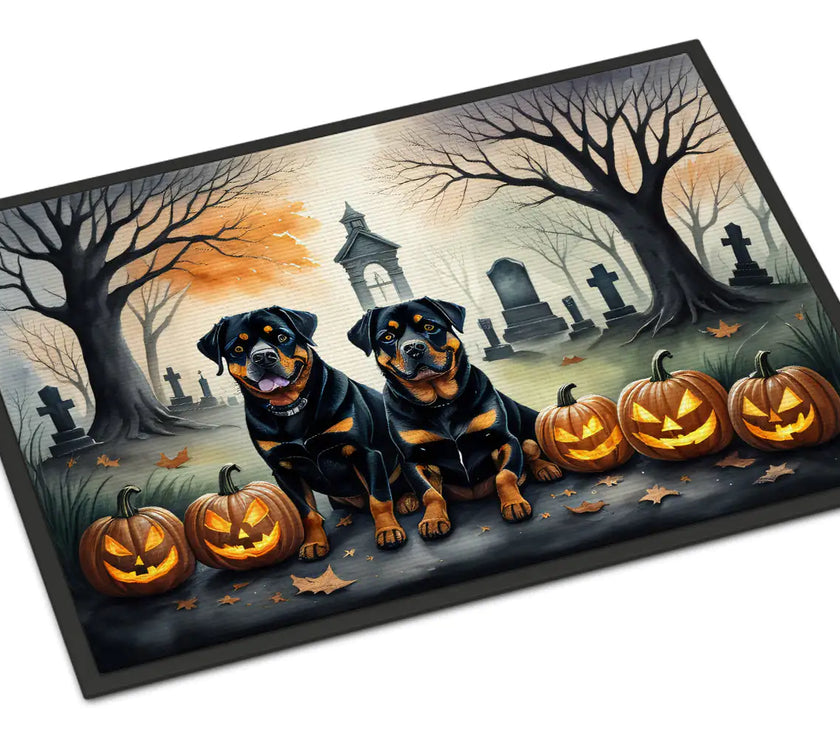 Rottweiler Haunted Entry Mat
