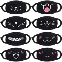 KittyWhiskers 8PC Reusable Cotton Cat Masks