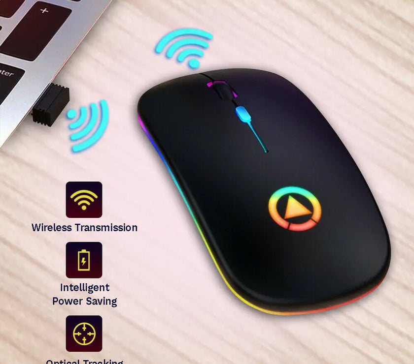 2.4GHz RGB Wireless USB Rechargeable Mouse