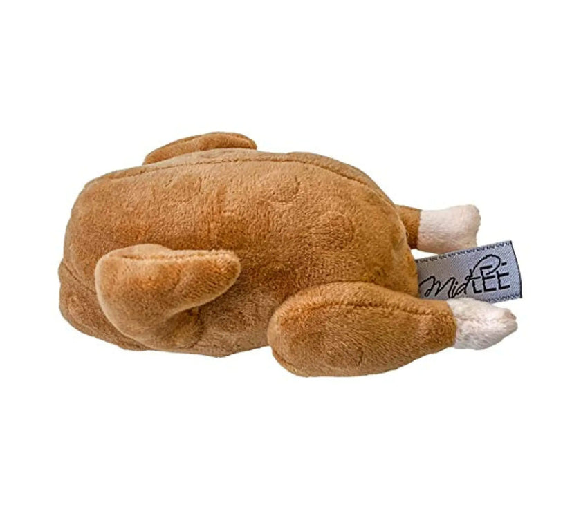 Midlee Cozy Turkey Tug Toy for Dogs (Small)