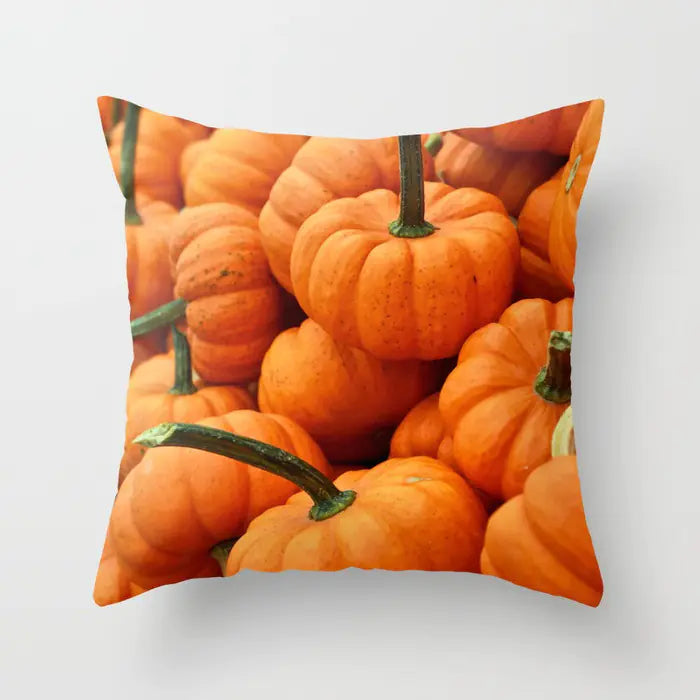 Festive Pumpkin Pillow Cover