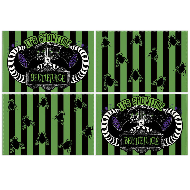 Halloween Decorations Halloween Placemats Set of 4 October 31 Table Mats Horror Classic Movie Decor Halloween Decorations for Home Party