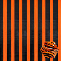 Sparkle & Shine Fringe Streamer Set - 6pk Black Orange