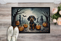 Dachshund Halloween Welcome Mat