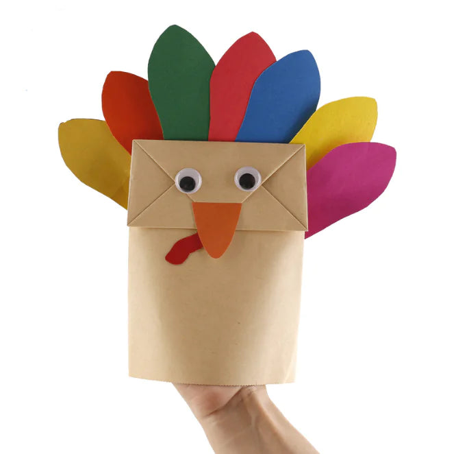 Thanksgiving Turkey Puppet Kit for Kids